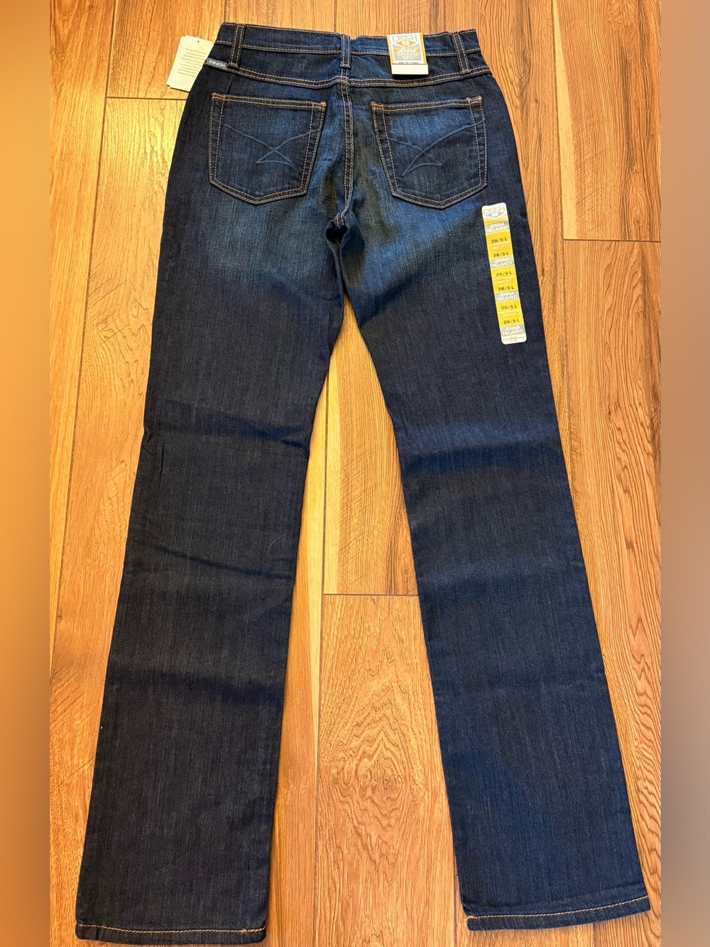 Cinch women’s  Relaxed Dark Indigo Jeans with Red Embroidery
